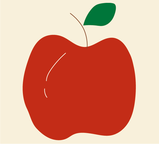 illustratie van een appel