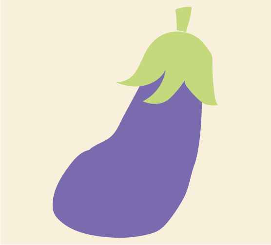 illustratie van een aubergine