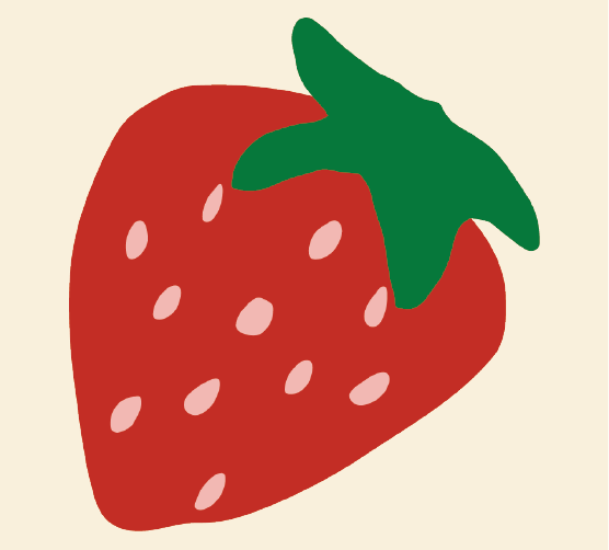 illustratie van een aardbei
